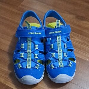 Eddie Bauer Kids Blue and Yellow Sandals